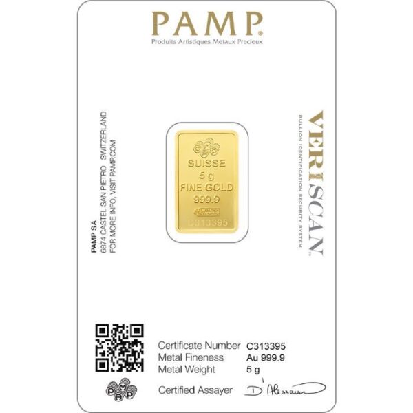 5 g PAMP Lady Fortuna Veriscan 2025 - 2