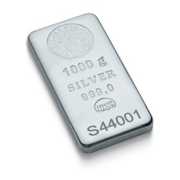 1000 g Strieborná tehlička Nadir Metal Rafineri 2025 - 3