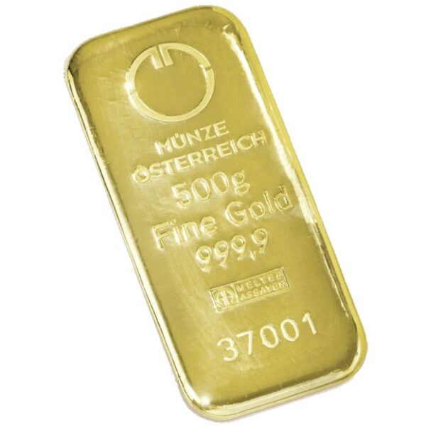 500 g Zlatá tehlička Münze Österreich 2025 - 2
