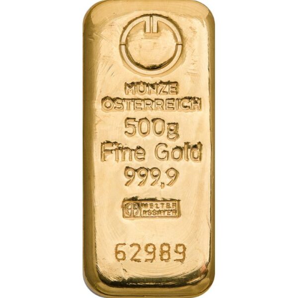 500 g Zlatá tehlička Münze Österreich 2025 - 1